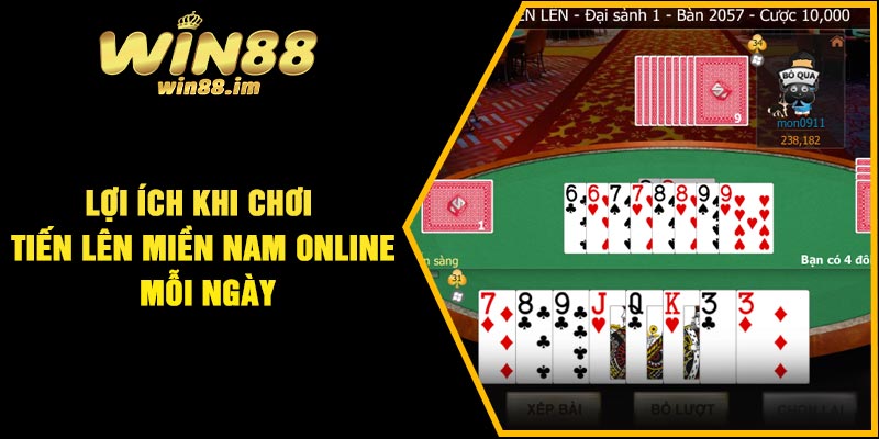 Lợi ích khi chơi tiến lên miền Nam online mỗi ngày